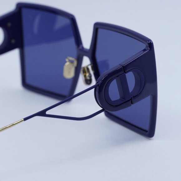 🕶️ New Dior 30MONTAIGNE SU 30B0 Sunglasses - Blue Frame, Blue Lenses - Picture 6 of 10